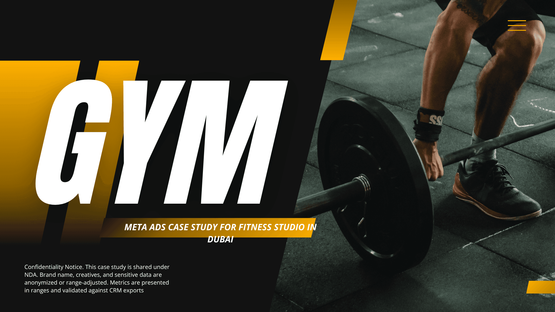 Gym Case Study Slide 1